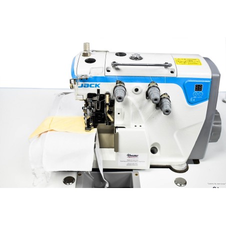 JACK E4-3 thread rolled hem overlock (direct drive)with small (23.1/2inch) table-top